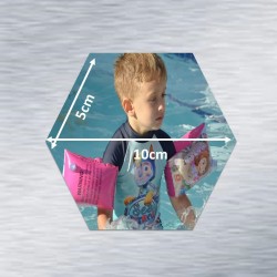 Hexagonal Photo Fridge Magnets