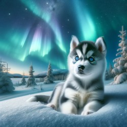 Husky Northern Lights