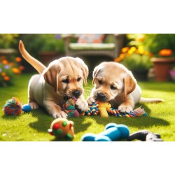 2 Puppies playing