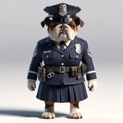 Bulldog Police Lady