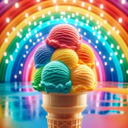 Rainbow Ice cream