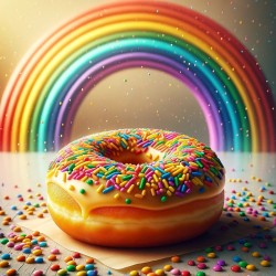 Rainbow Donut