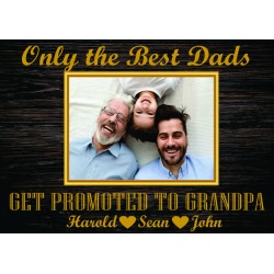 Best Dads Printed Canvas A4