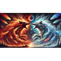 Fire & Ice Wolf