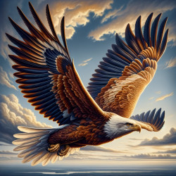 Flying Eagle 40x40cm