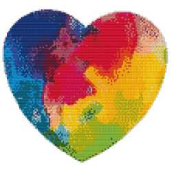 Heart - Partial Cross Stitch