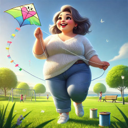 Fat lady Kite