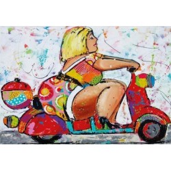 Fat Lady on scooter