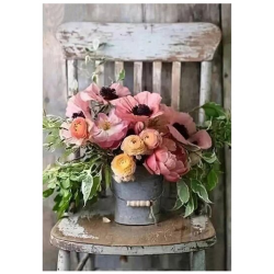 Flowers on Chair