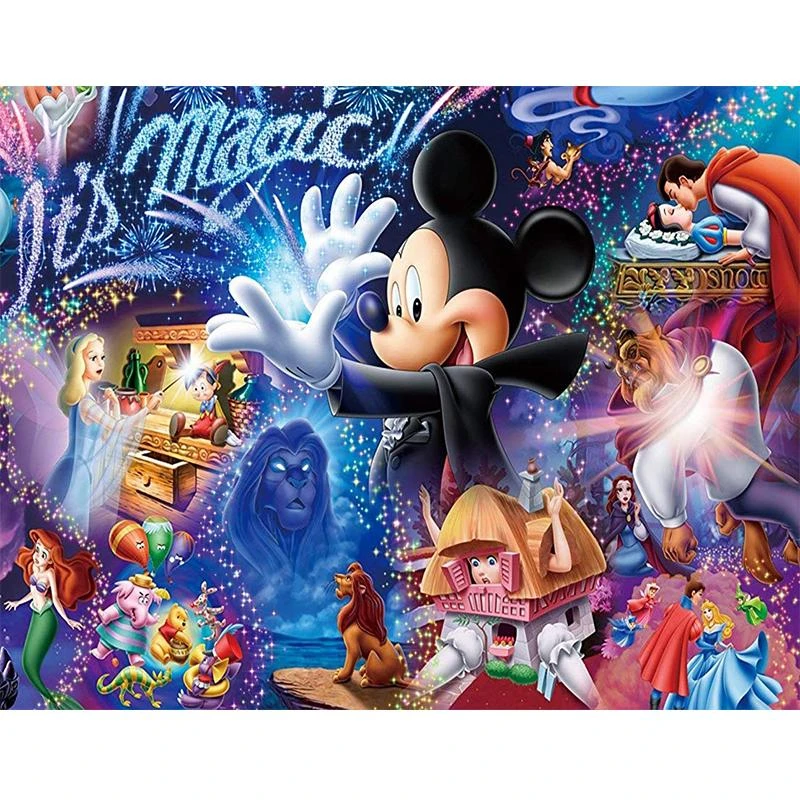 Disney 5d Diy Diamond Painting Mickey Mouse Magic Picture Full