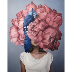 Woman with Flower Head